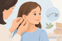 Ohrstecker-Verschluss bei Kindern richtig prüfen