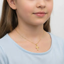 Goldanhänger Kreuz Zirkonia - Little Bijou