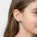 Ohrstecker Elefant Glas Weiss - Little Bijou