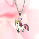 Anhänger Einhorn Rot/Rosa