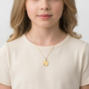 Goldanhänger Kleeblatt Kreis - Little Bijou