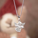 Anhänger Engel Weissgold