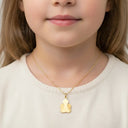 Goldanhänger Engel Teilmatt - Little Bijou