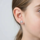 Ohrstecker Delfin Glas Weiss - Little Bijou