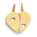 Goldanhänger Partnermünze Herz