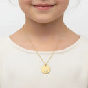 Goldanhänger Engel Gravurplatte klein - Little Bijou