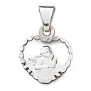 Anhänger Engel Herz Weissgold Little Bijou
