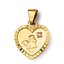 Goldanhänger Herz/Engel Diamant Little Bijou