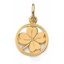 Goldanhänger Kleeblatt Kreis Little Bijou