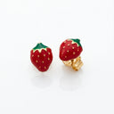 Ohrstecker Erdbeere Email Little Bijou