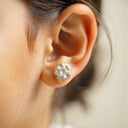 Ohrstecker Blume Zirkonia
