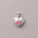 Anhänger Herz Zirkonia Krone Rosa Little Bijou