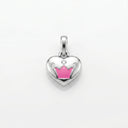 Anhänger Herz Zirkonia Krone Rosa Little Bijou