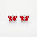 Ohrstecker Schmetterling Email Little Bijou
