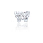 Ohrstecker Schmetterling Glas weiss Little Bijou