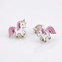 Ohrstecker Einhorn Rot/Rosa Little Bijou