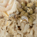 Ohrstecker Delfin Glas Weiss Little Bijou